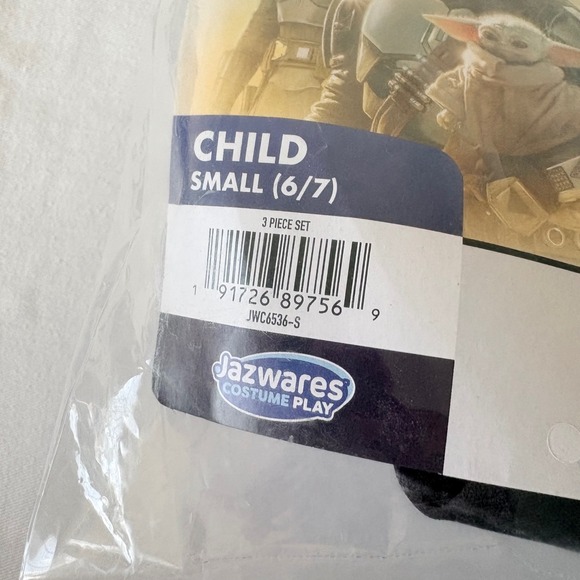 Disney Star Wars mandalorian kids Costume age 6 - 7 years & Hat mask new - Picture 3 of 7